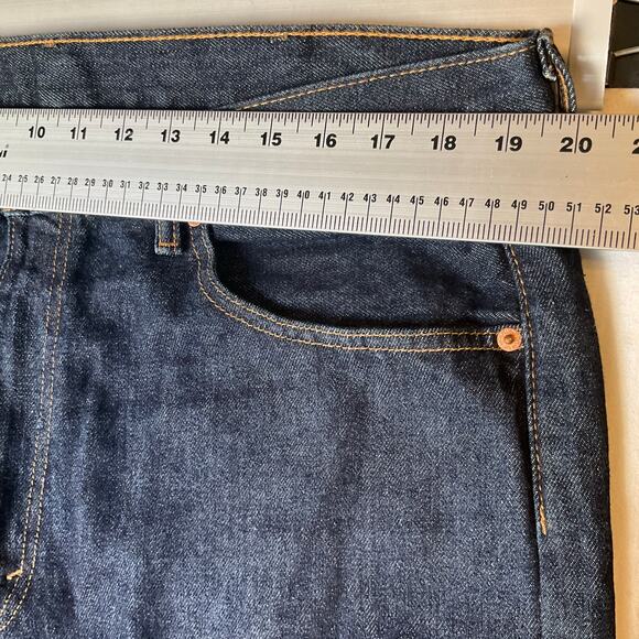 Levi’s Men Jeans 505 size W38 L30 Dark Blue Mid Rise Straight Fit - Picture 2 of 12